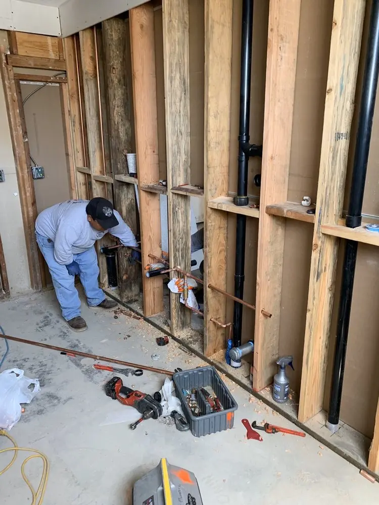 Commercial rough-in plumbing for Gas Line Repair in Saint Michael